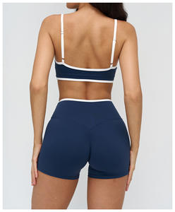 Service OEM Vente chaude Color Blocking Sexy Sport Wear Soutien-gorge de sport ajustable à bretelles pour femmes - Product Image 4