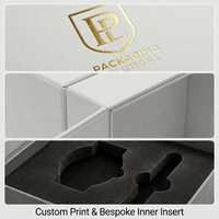 Scatola Regalo Rigida di Lusso Personalizzata Bianca a Doppia Porta con Coperchio Magnetico per Gioielli e Cosmetici, Nuovo Design per il Mercato USA