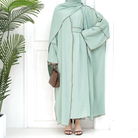 Vente en Gros Nouvelle Modeste Abaya Dubaï EID Musulmane Longue Robe Sans Hijab Vêtements Islamiques Devant Ouvert Abaya Femmes Robe Musulmane