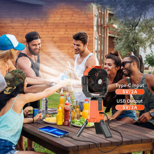 20000mAh <b>Battery</b> Solar Camping Fan Portable Fan With <b>Battery</b> Powerbank Comping <b>Outdoor</b> Table Colder Air Colling Fan - Product Image 2