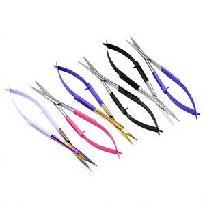 Tijeras de Alta Calidad para Manicura de Cutículas, Tijeras Rusas para Recortar Cutículas, Tijeras para Cejas y Pestañas, Punta Recta Injertada - Product Image 1