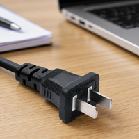 Câble d'extension industriel durable en cuivre et PVC avec connecteur IEC C17 - Cordon d'alimentation standard chinois pour ordinateur, 2 prises