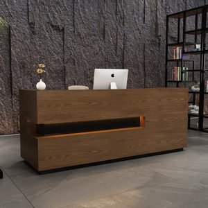 Comptoir de <span class=keywords><strong>caisse</strong></span> Nouveau style chinois MDF Multifonctionnel Comptoir de réception commercial pour restaurants Salons Bureaux - Product Image 5
