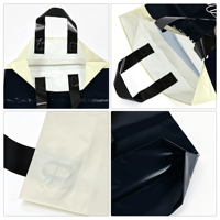 Bolsa de Plástico LDPE con Asa Suave Reciclable al por Mayor, Bolsa de Compras Ecológica con Logotipo Personalizado