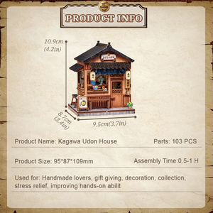 CuteBee ของใหม่มาแรง CWGA115 บ้านจิ๋ว 3 มิติ สไตล์ญี่ปุ่น DIY ตกแต่งบ้าน ของขวัญ บ้านตุ๊กตาจิ๋ว - Product Image 2