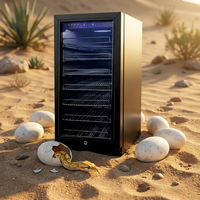Incubateur numérique pour reptiles 90L avec 7 casiers verrouillables, refroidissement et chauffage, pour œufs de serpent, lézard, python ball