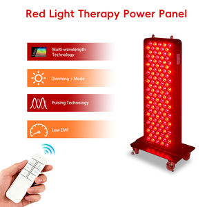 Painel de Terapia com Luz Vermelha LED Infravermelha REDSKY com Chips Duplos 630nm 660nm 810nm 850nm e Base, Plugue Americano - Product Image 1