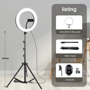 Aro de Luz LED para Selfies, Lámpara de Anillo Fotográfica con Control Remoto USB, Luz de Relleno para Videos de YouTube y TikTok, Soporte para Teléfono y Trípode - Product Image 3