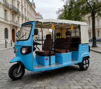 Tricycle électrique chinois à trois roues, auto-rickshaw, luxe, nouvelle énergie, solaire, grand espace, 6 passagers