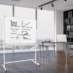 Bảng trắng di động một mặt có thể xoay 360 độ cho bảng tin/bản vẽ linh hoạt của trường - Product Image 6