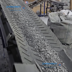 Transportador de cinta de goma de 10 Mtr de alto plano, procesamiento de clasificación de 750 mm de ancho para todo tipo de rodamientos de Motor de tratamiento de residuos de chatarra - Product Image 1