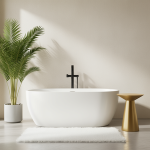 Cortina de Ducha de Tela de Poliéster Brunswick 180x200cm Resistente al Agua para Baño - Product Image 3