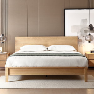 Rắn Gỗ Gỗ Giường Cơ Sở Khung Nữ Hoàng Vua Kích Thước Nhanh Chóng Lắp Ráp Đồ Nội Thất Phòng Ngủ Bằng Gỗ Mạnh Mẽ Giường Nền Tảng Cho Phòng Ngủ Khách Sạn - Product Image 6