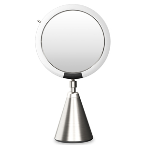 8in Smart Desktop 10X <strong>Magnifying</strong> Oval Vanity <strong>Mirror</strong> Dimmable Human Sensor Touch Switch Lighted Double Sided for <strong>Make</strong>-<strong>up</strong> <strong>Mirror</strong> - Product Image 1