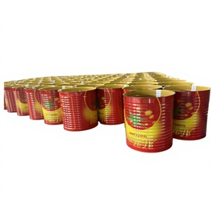 Envase de Metal Personalizado Jinko, Apto para Alimentos, Lata de Tomate Vacía de 210 Gramos, Sellada con Anillo, Redonda y Lacada - Product Image 1