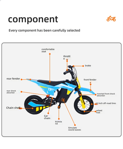 <span class=keywords><strong>Moto</strong></span> Elettrica da <span class=keywords><strong>Fuoristrada</strong></span> 300W 36V 4Ah ad Alte Prestazioni con Batteria al Litio per Bambini - Product Image 2