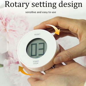 Emaf Nồi cơm điện di động quay đếm ngược <span class=keywords><strong>LCD</strong></span> Pomodoro tự học thông minh từ tính nấu ăn xoay kỹ thuật số hẹn giờ nhà bếp - Product Image 2