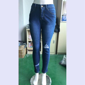 Kanal bayan orta yükselişi popo kaldırma kot sıkıntılı streç sıska seksi kolombiyalı kot kadınlar için - Product Image 5