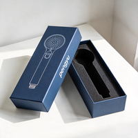 Boîte cadeau rigide en papier à deux pièces (couvercle et base) de haute qualité avec logo personnalisé pour robinets, douches et accessoires de salle de bain avec insert