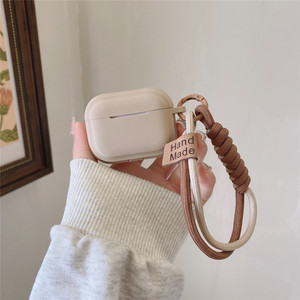 เคสซิลิโคน TPU แบบนิ่มพร้อมสายคล้องข้อมือเคสหูฟังกันกระแทกกันตกสำหรับ airpods 1 2 3 4 Pro 3 - Product Image 2