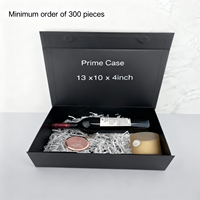 Boîtes à bonbons magnétiques pliables vides en carton rigide noir mat de luxe avec logo personnalisé de qualité supérieure