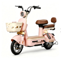 Vélo électrique 350W à moteur silencieux 48V avec moteur à moyeu arrière et freins à tambour avant/arrière pour les trajets quotidiens