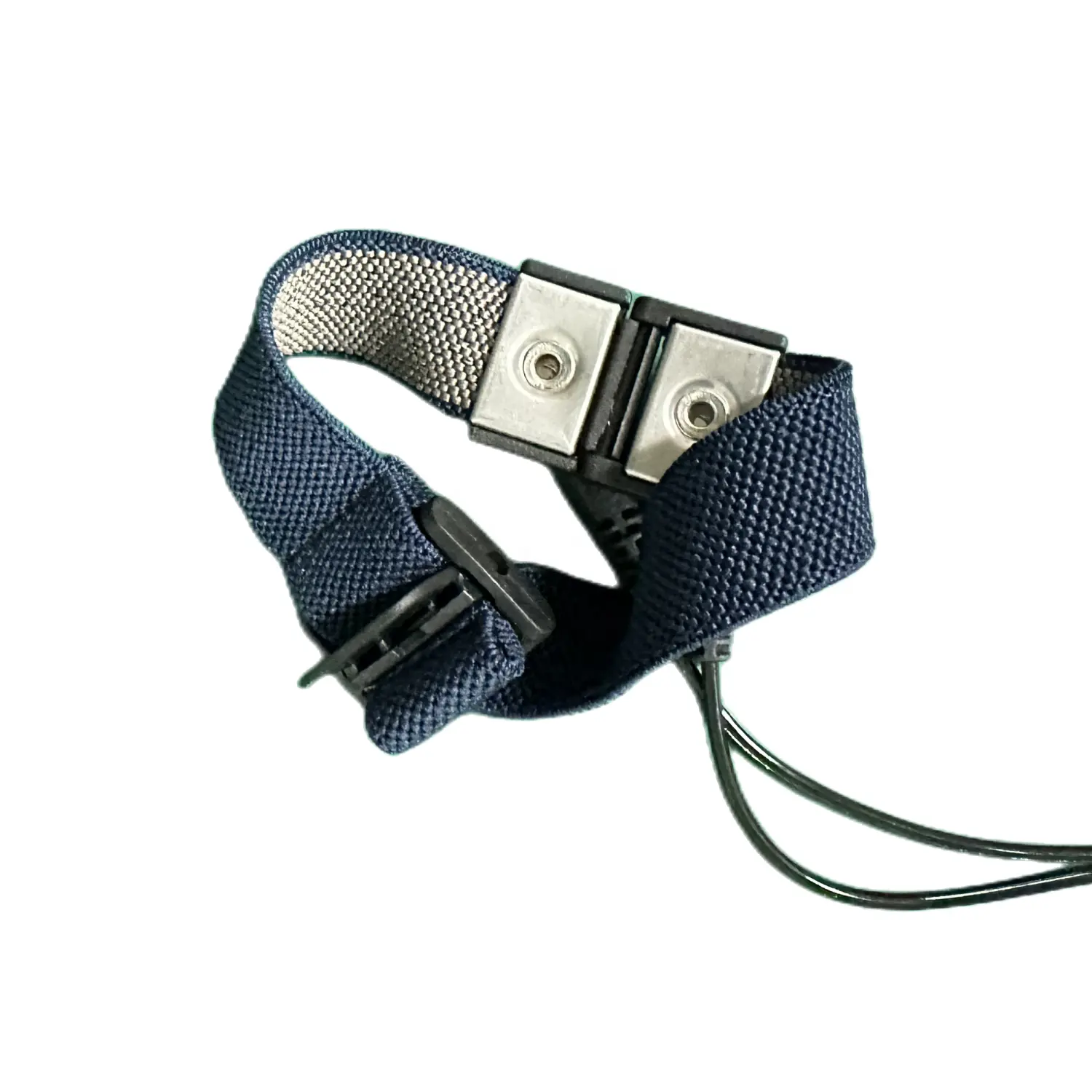 Tipo portatile di fabbrica controllo statico utilizzo cinturino in tessuto conduttivo cinturino da polso antistatico per scarico elettrostatico in camera bianca