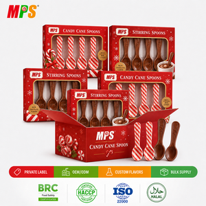 MPS dulce fábrica al por mayor Gran oferta cuchara forma Navidad vacaciones caramelo piruleta duro caramelo palo - Product Image 1