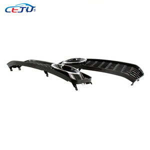 Une paire de couvercle de lampe antibrouillard de pare-chocs avant de voiture en nid d'abeille pour <span class=keywords><strong>Audi</strong></span> A5 <span class=keywords><strong>S5</strong></span> Cope <span class=keywords><strong>2008</strong></span> 2009 2010 2011 2012 - Product Image 3