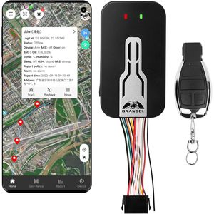 BAANOOL BN-405B เครื่องติดตาม GPS สำหรับรถยนต์ กันน้ำ รองรับเครือข่ายโทรศัพท์มือถือ ระบบติดตามยานพาหนะ ระบบจัดการกลุ่มรถ ระบบติดตามรถจักรยานยนต์ พร้อมสัญญาณเตือนภัย - Product Image 1
