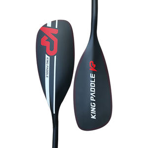 Kingpaddle Cranked Shaft Carbon Fiber Adjustable <strong>Whitewater</strong> Kayak <strong>Paddle</strong> - Product Image 1
