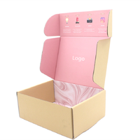 Boîte d'emballage de parfum élégante avec impression de Logo personnalisée, boîte postale en carton ondulé pour les soins personnels