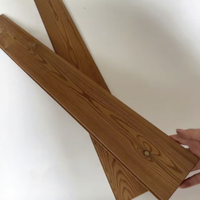 Plancher en thermolimber de pin massif, moderne, durable, pour extérieur, profondément carbonisé, haute résistance à la corrosion, fonction vapeur sèche