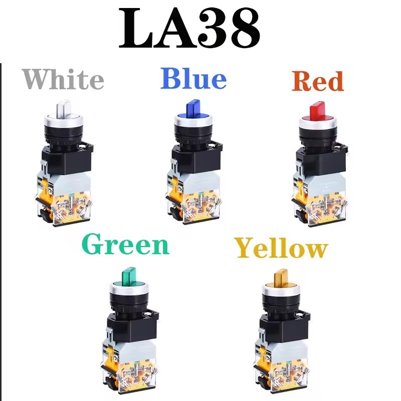 LA38-11XD/2 Rotary <strong>push</strong> <strong>button</strong> <strong>switch</strong> with lamp 22MM 2 position <strong>3</strong> position latching <strong>LED</strong> knob <strong>switches</strong> Multicolor optional