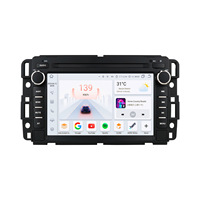 Lecteur MP5 de navigation GPS tout-en-un pour Buick Enclave Hummer H2 GMC Android Auto CarPlay Fonctionnalité du tableau de bord 1 an