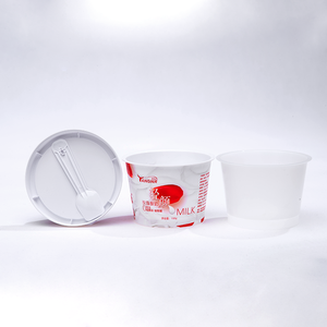 Caja contenedora de vaso desechable de plástico PP personalizado de 10ml-3000ml Yogurt congelado de leche de oveja Gelato Cup - Product Image 1