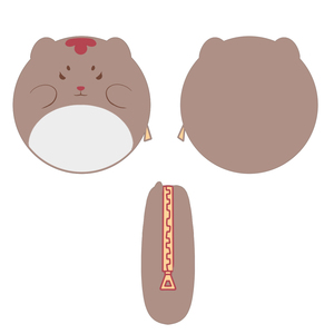 2023 vendita calda fabbrica personalizzata carino Hamburger bambino peluche Hamburger peluche <span class=keywords><strong>portafoglio</strong></span> creativo - Product Image 2