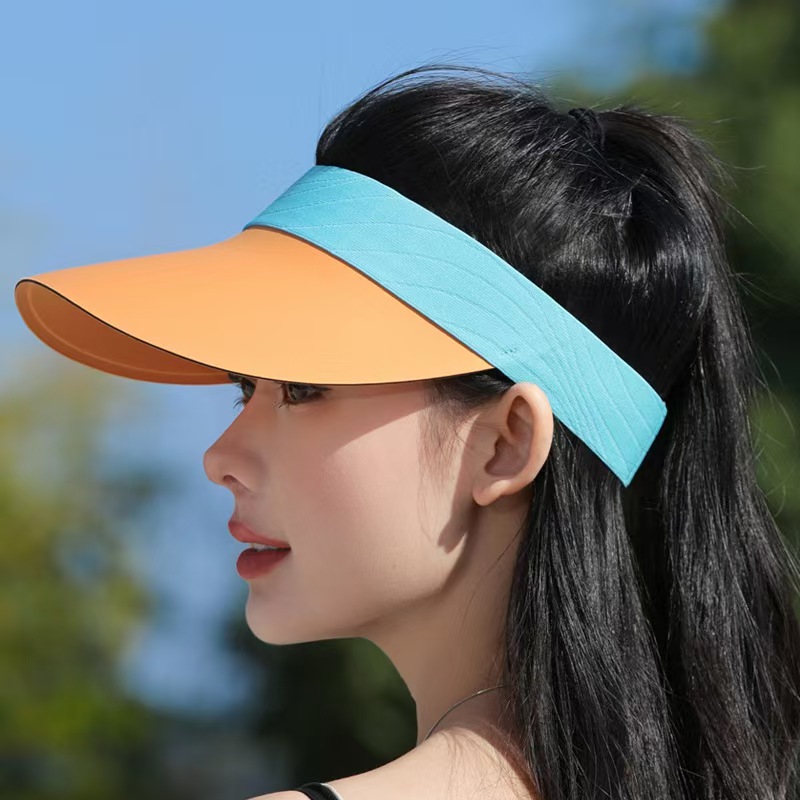 Visor Hat Ladies Designer Sun Visors Custom Logo Outdoor Beach Sun - Main Image