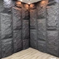 PU-Schaum Feuchtigkeitsbeständige Wasserdichte 3D-Wandpaneele für Moderne Europäische Rustikale Innen-/Außenanwendungen