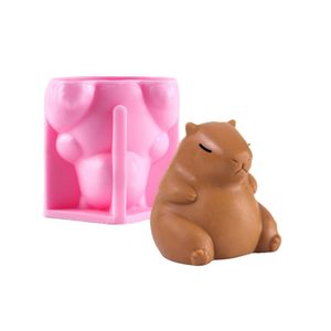 Capybara-shaped <b>baking</b> mold, crafting mold for soap and resin, food-grade <b>silicone</b> texture - Product Image 5