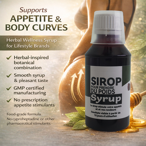 Sciroppo per il Supporto della Curva Corporea a Marchio Privato | Formula Erboristica per Appetito e Benessere con Confezione Personalizzata |   Fornitura da Fabbrica Certificata GMP - Product Image 3