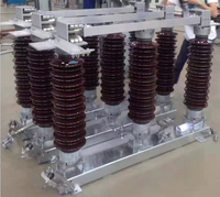 Sectionneur horizontal triphasé 3 pôles isolé en porcelaine pour extérieur, interrupteur de déconnexion haute tension 69KV 72.5KV 2000A