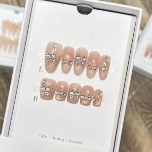 <span class=keywords><strong>Uñas</strong></span> <span class=keywords><strong>Postizas</strong></span> Acrílicas Hechas a Mano, 10 Piezas, Diseño Personalizado OEM, <span class=keywords><strong>Uñas</strong></span> <span class=keywords><strong>Postizas</strong></span> de Alta Calidad y Grosor para Aplicación en Dedos - Product Image 4