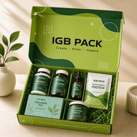 Caja Plegable de Alta Gama con Acabado Suave y Protección UV para Té, Caja de Presentación para Influencers, Empaque de Lujo, Kit de Presentación, Caja de Identidad de Marca