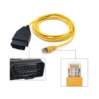 Ligne de données de haute qualité pour câble de diagnostic BMW série F-Ethernet vers OBD2, outil automatique de rafraîchissement des données cachées de codage E-SYS