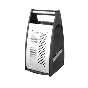 Grattugia a 4 Lati in Acciaio Inox, Utensile da Cucina Multiuso con Superficie di Grattugio Multifunzione - Product Image 1