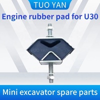 Expédition rapide mini pièces de rechange de montage de moteur de pelle pour Kubota moteur silencieux bloc moteur silencieux pad pour Kubota U161