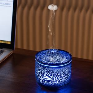 Desktop Colorful Flames 250ml Ultrasonic Essential <b>Oil</b> <b>Diffuser</b>,Lava Aromatherapy Machine Air Humidifier <b>Electric</b> Home Us - Product Image 5