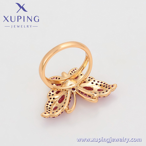 X000705807 Bijoux xuping Vente chaude <span class=keywords><strong>Bague</strong></span> de luxe à motif papillon <span class=keywords><strong>Or</strong></span> <span class=keywords><strong>18</strong></span> <span class=keywords><strong>carats</strong></span> Élégante Délicate Vintage <span class=keywords><strong>Bague</strong></span> fine pour femmes - Product Image 5