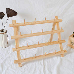 Art Supply Premium Beechwood 120-Spool Sewing and Embroidery <strong>Thread</strong> <strong>Rack</strong>